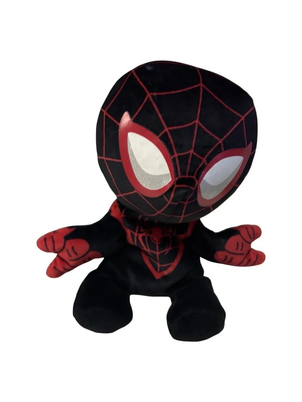 Spider-Man Miles Morales Black Red Soft Plush Stuffed Toy Doll